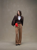 Prince Of Wales slim long jacket