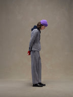 Herringbone coulisse chino trousers