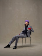 Herringbone coulisse chino trousers