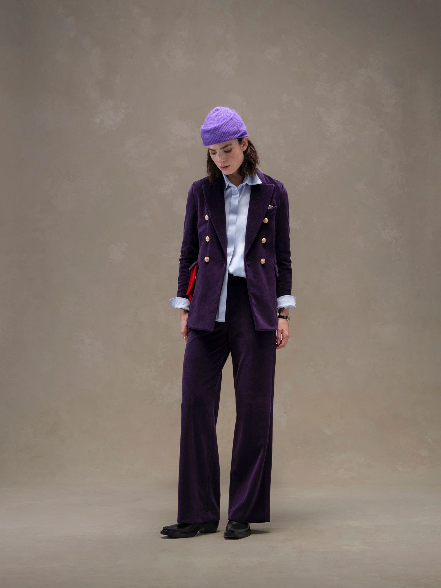 Giacca doppiopetto velour