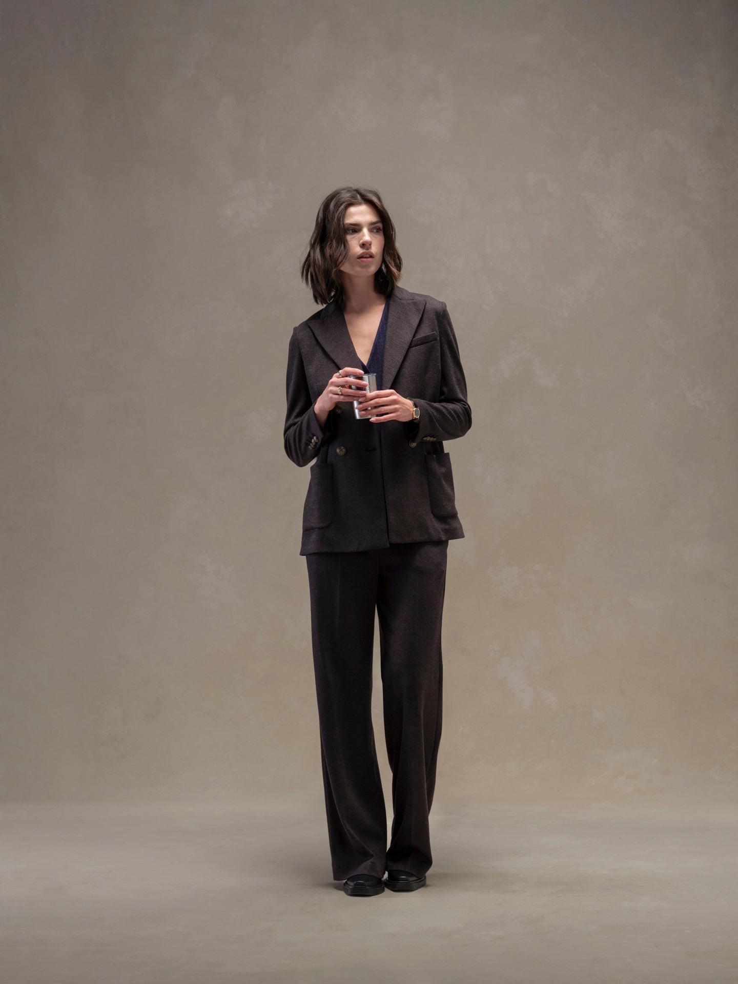 Diagonal masculine trousers