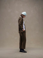 Luxury carrot trousers with coulisse