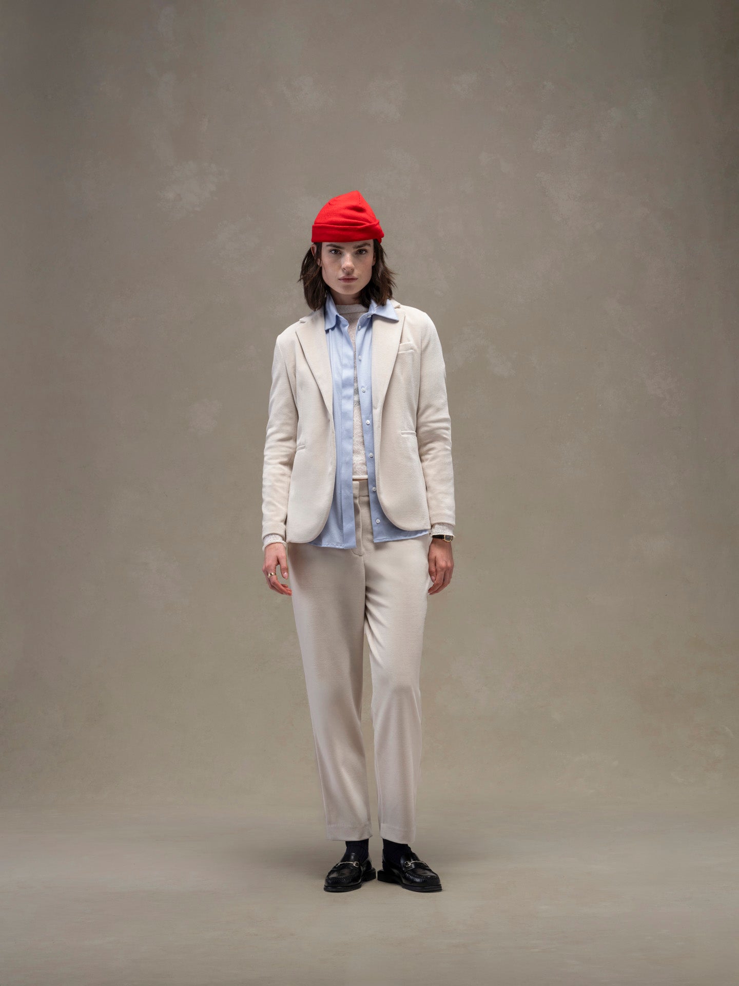 Giacca slim long velour
