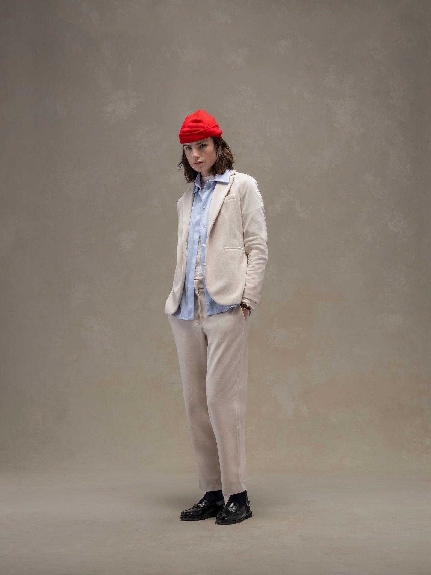 Pantalone carrot velour