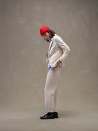 Carrot velour trousers