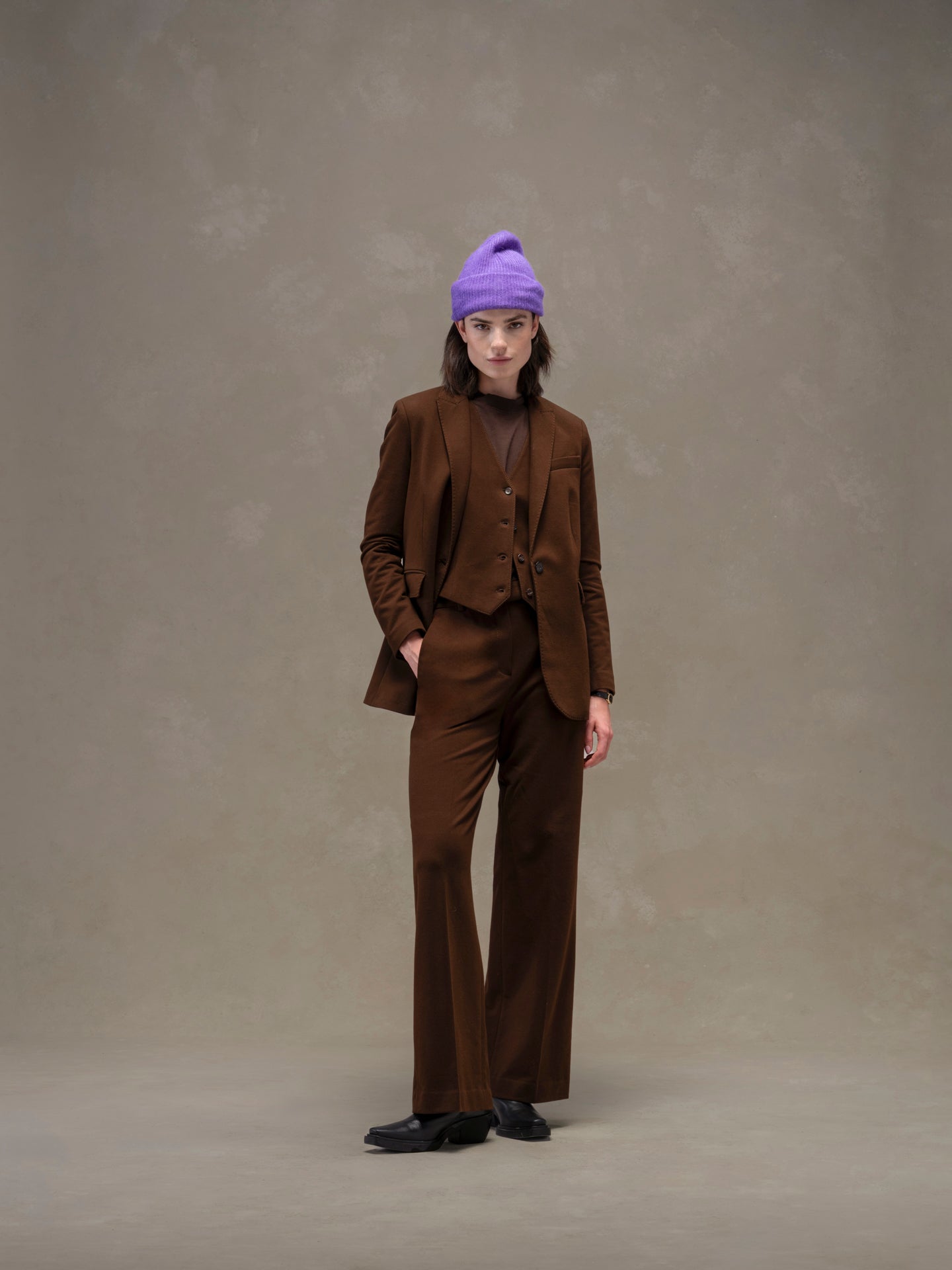 Pantalone masculine cashmere touch