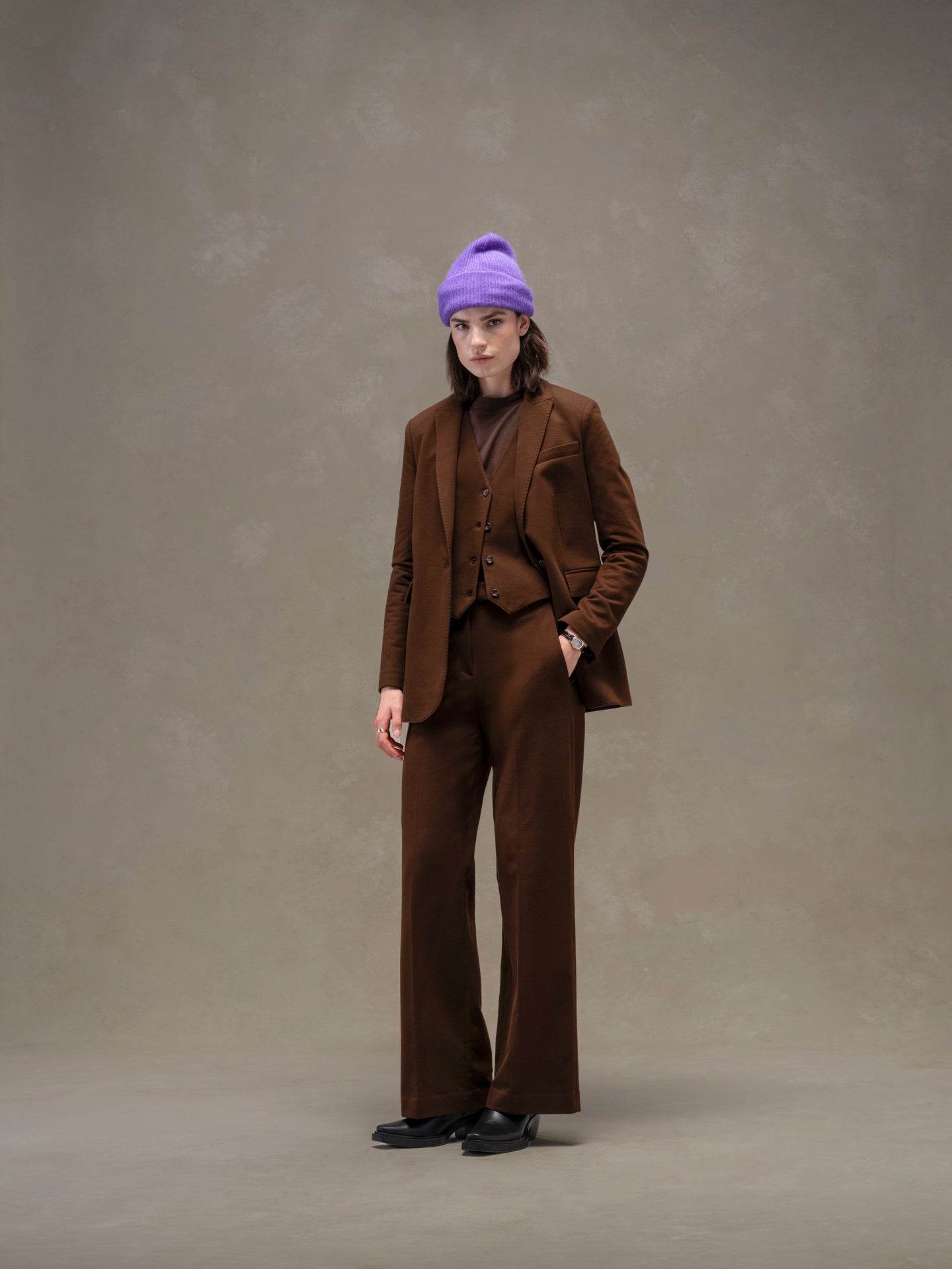 Blazer cashmere touch