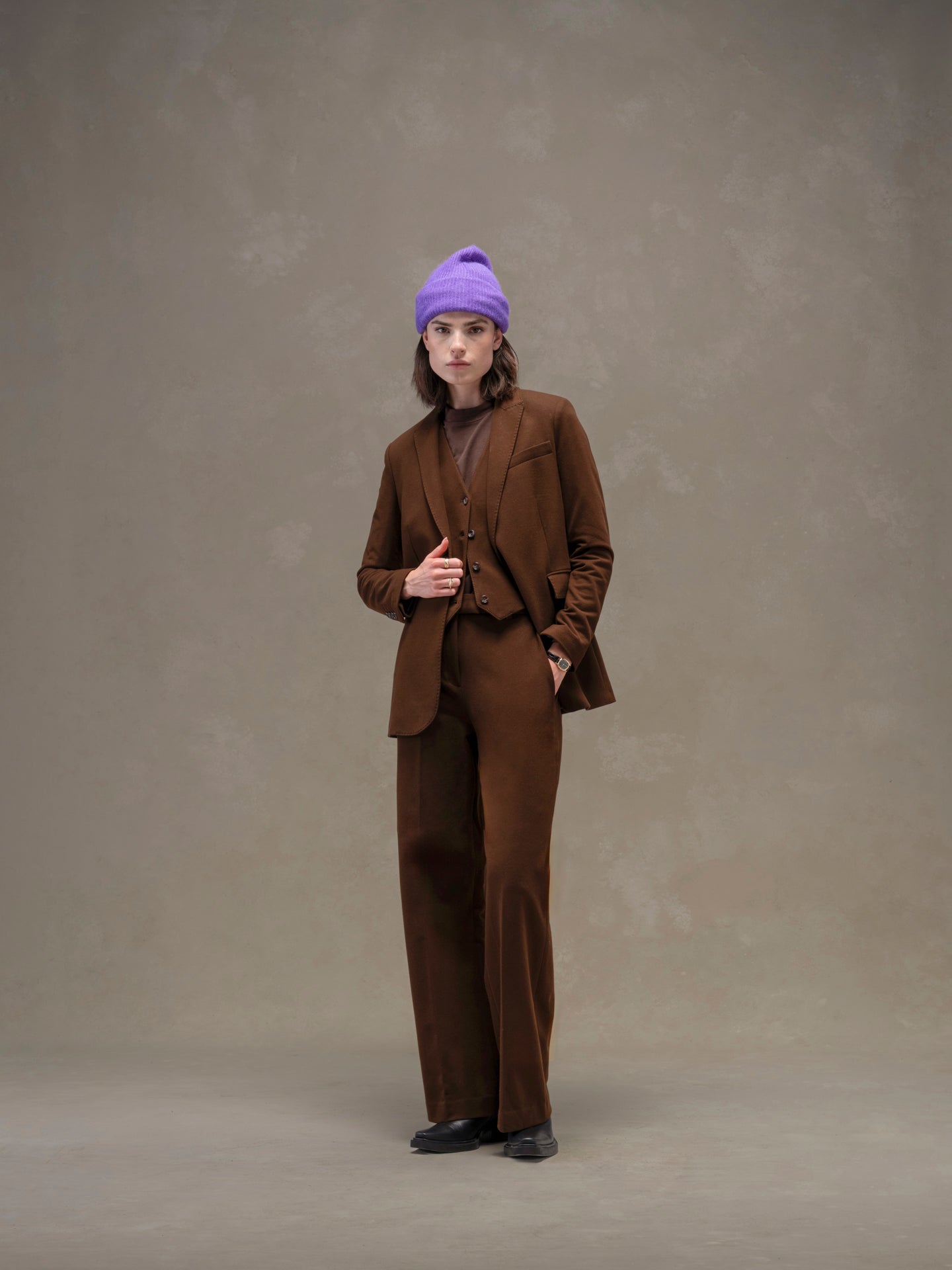 Blazer cashmere touch