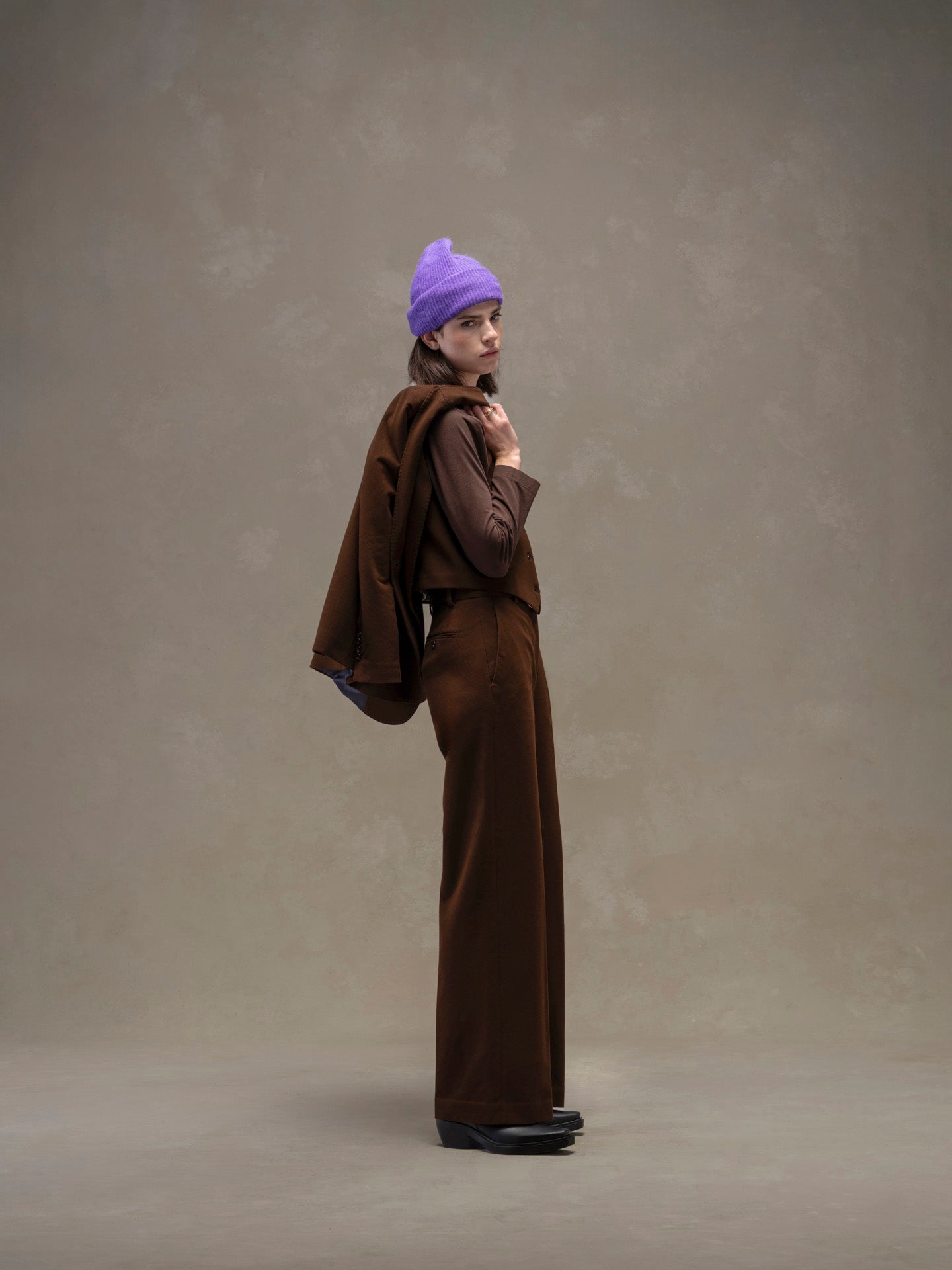 Pantalone masculine cashmere touch