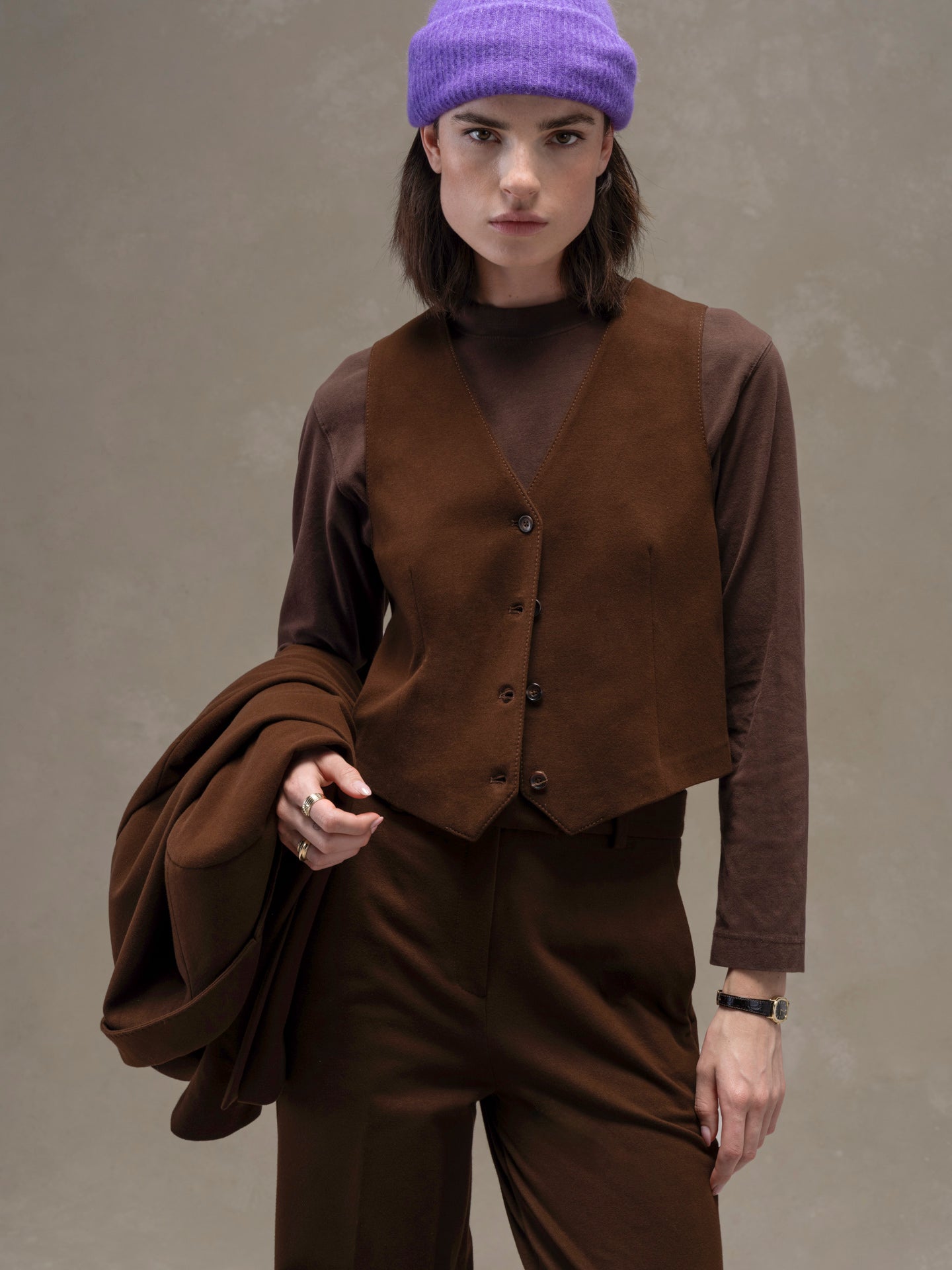 Gilet cashmere touch