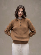 Knitted over polo shirt