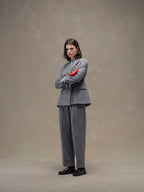 Cashmere touch formal trousers