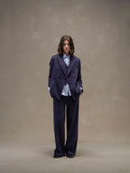 Masculine double-breasted jacket
