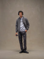 Flannel bistretch coulisse trousers
