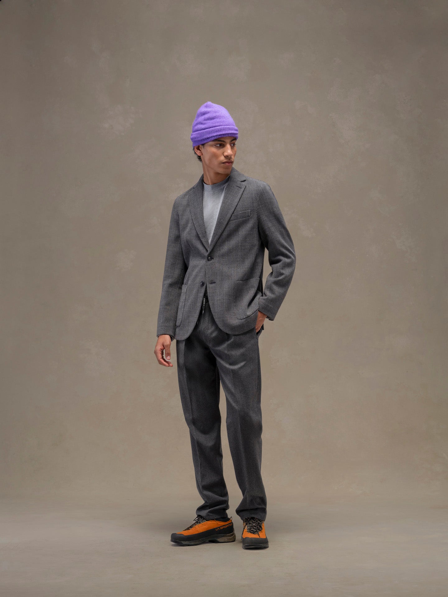 Giacca herringbone