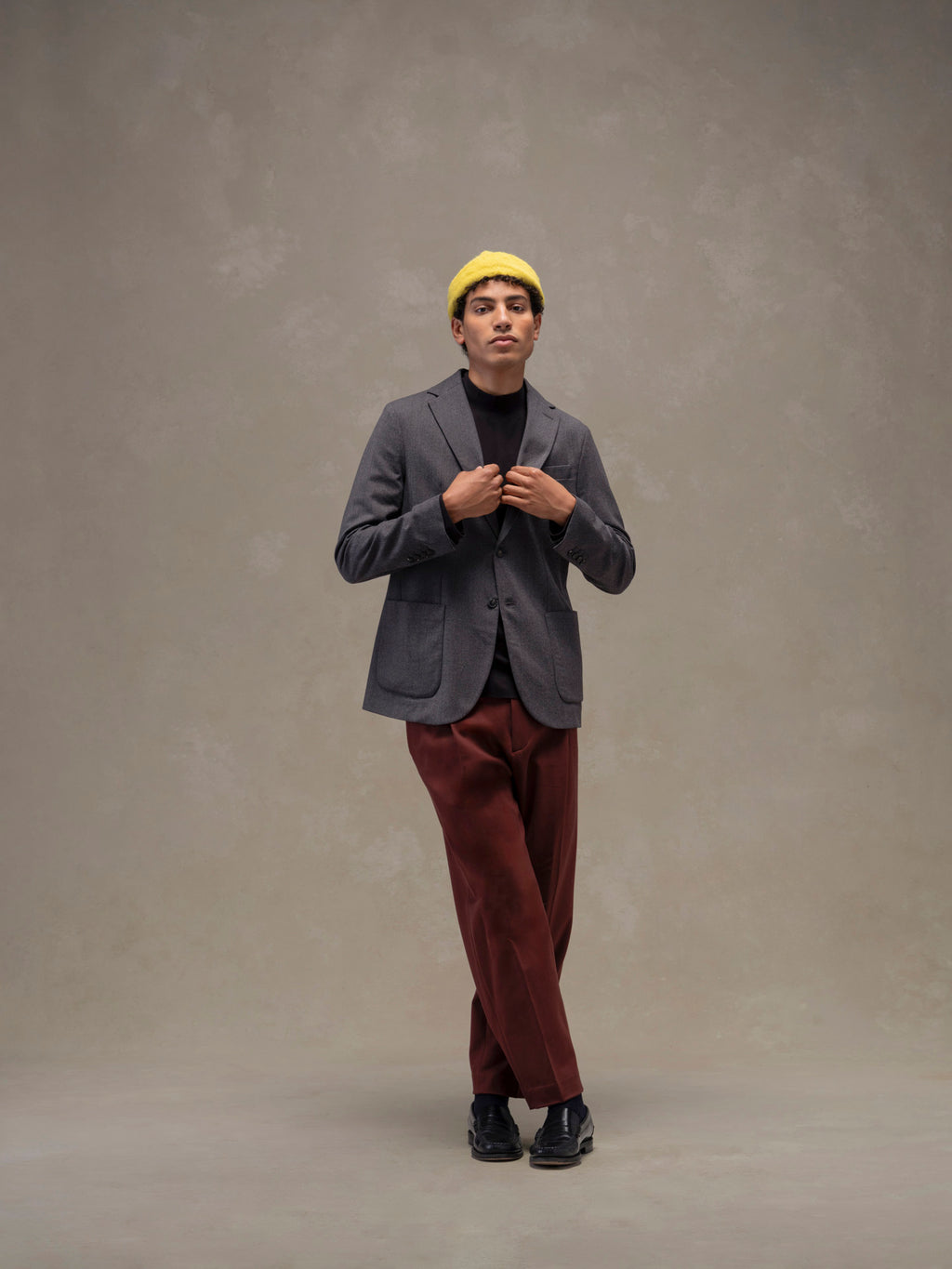Flannel bistretch jacket