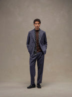 Flannel bistretch regular trousers