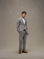 Fabric weft coulisse trousers