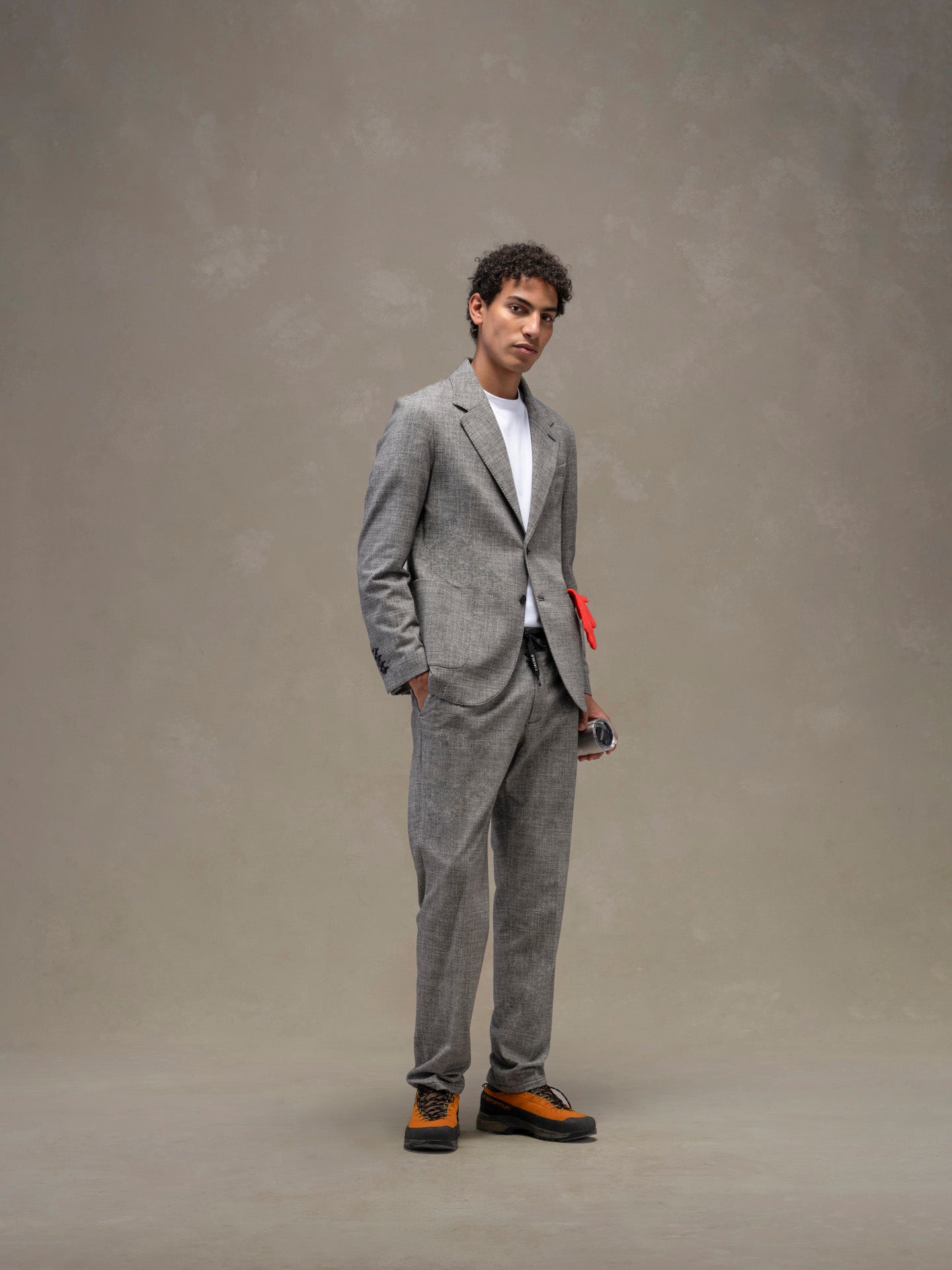 Pantalone coulisse fabric weft