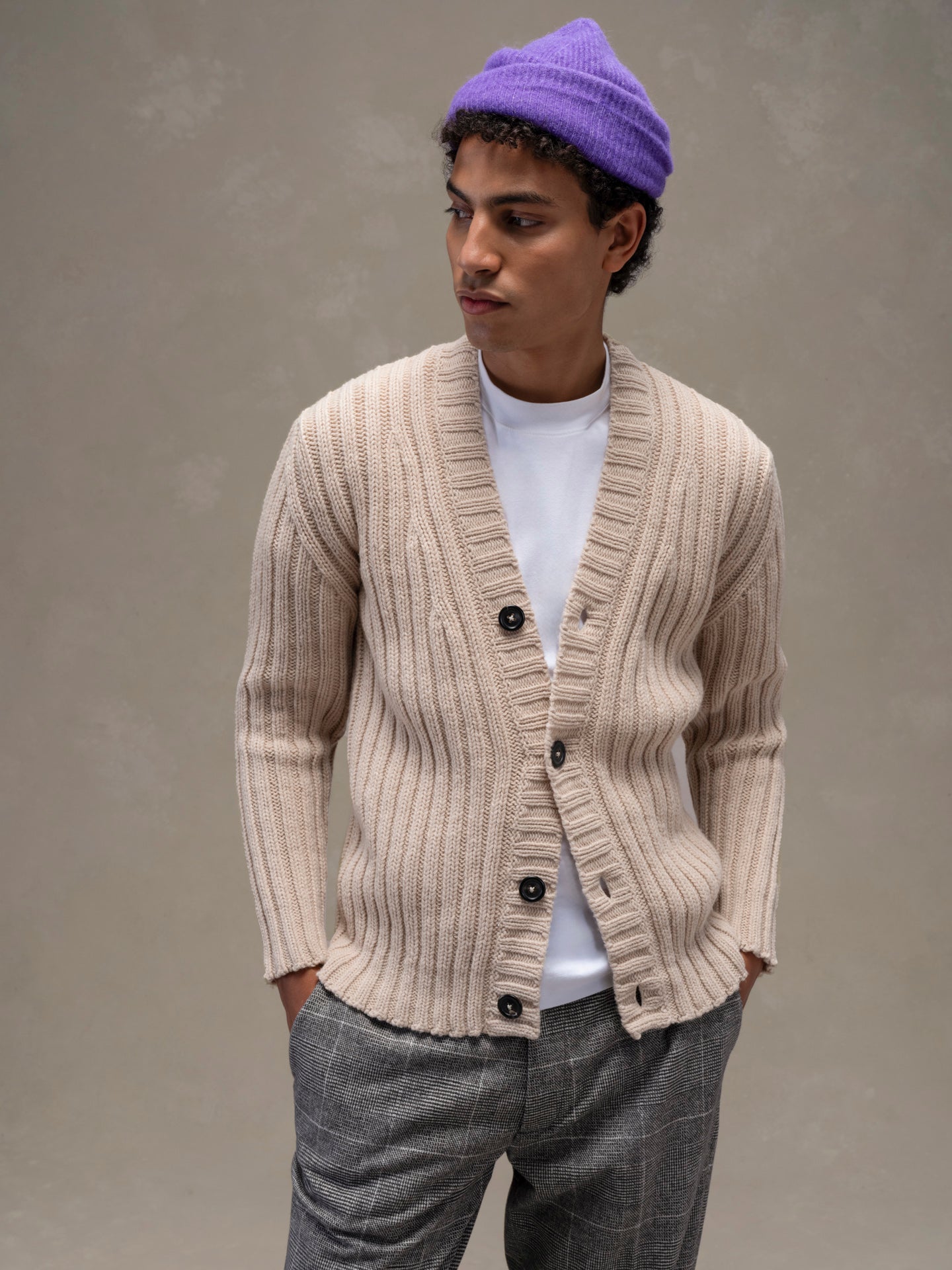 Cardigan in lana