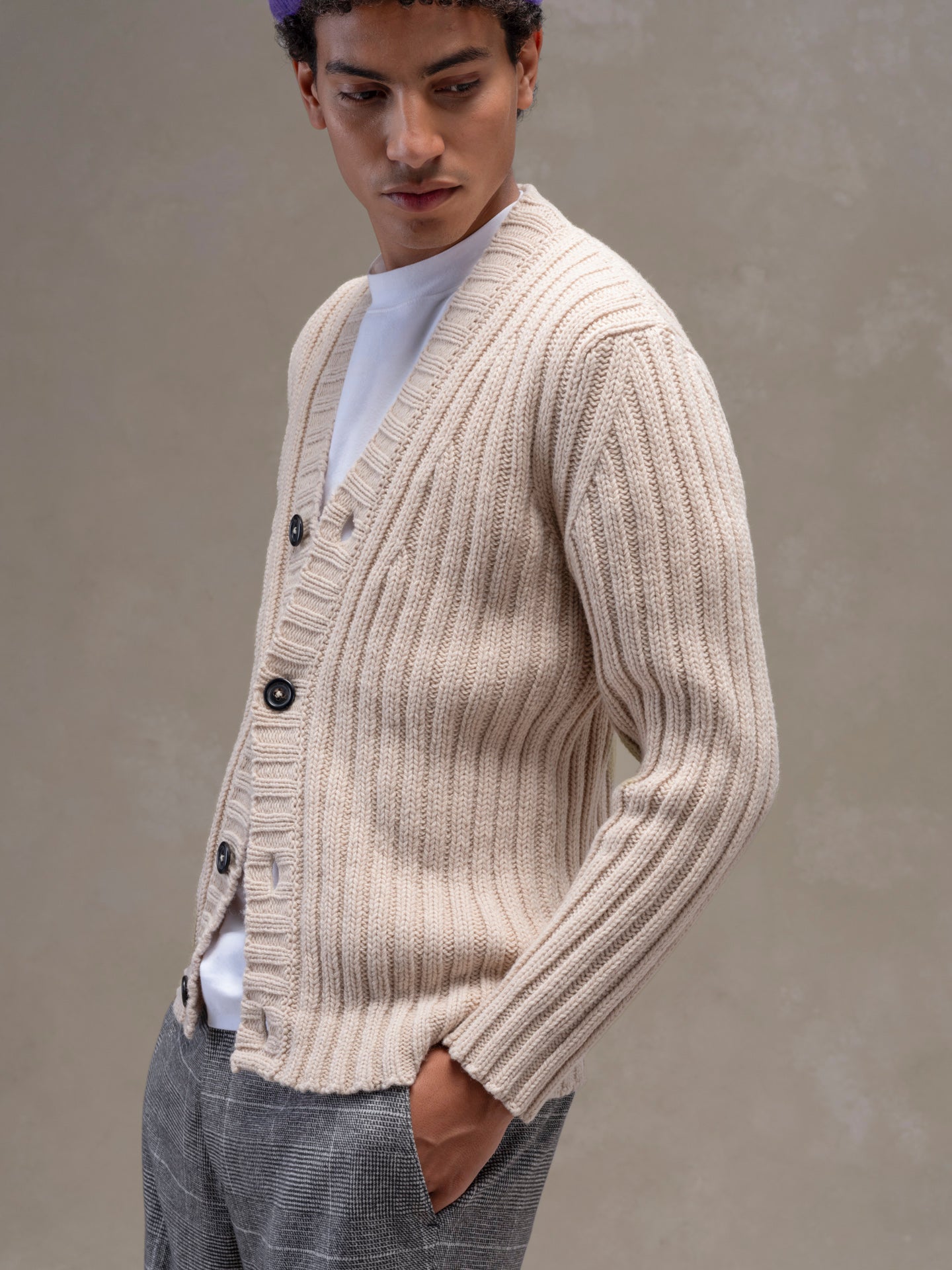 Cardigan in lana