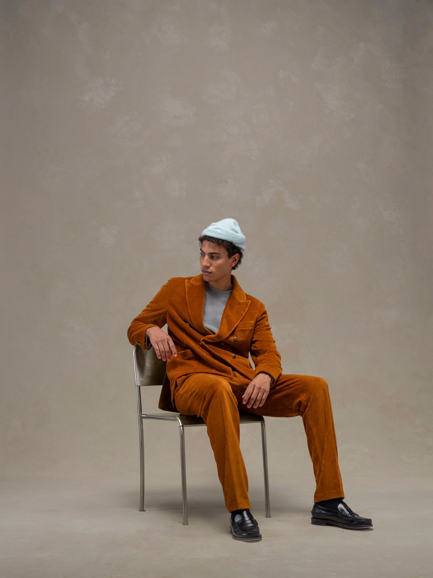 Giacca doppiopetto corduroy