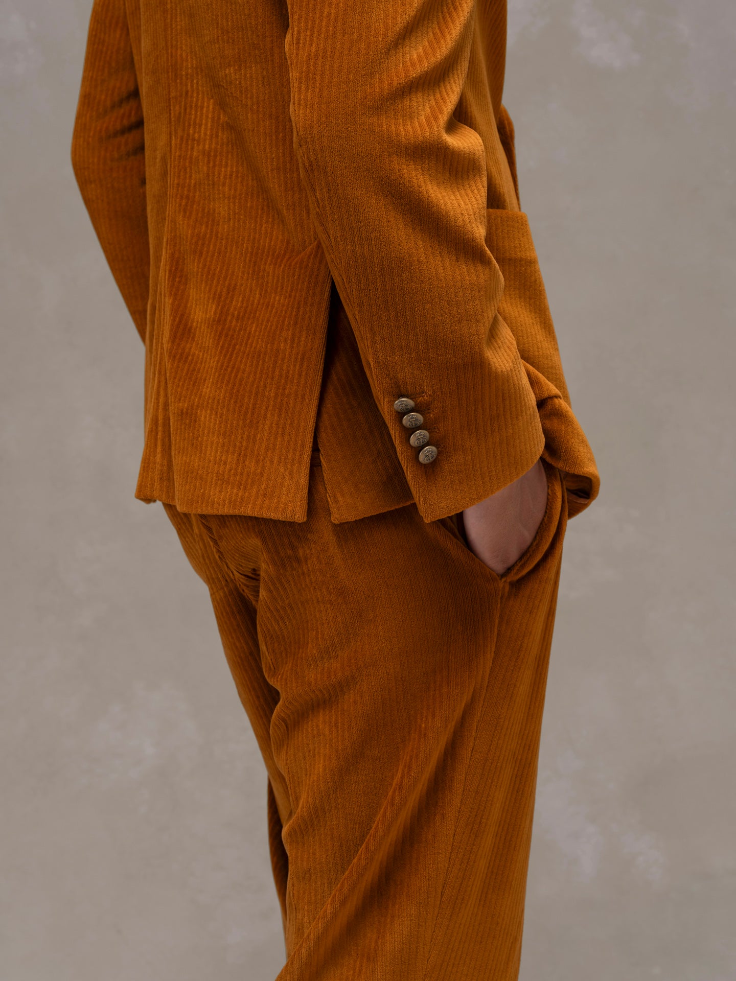 Giacca doppiopetto corduroy