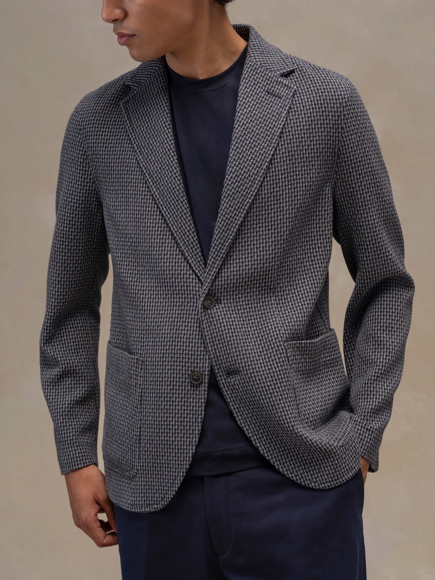 Simple jacket pied de poule