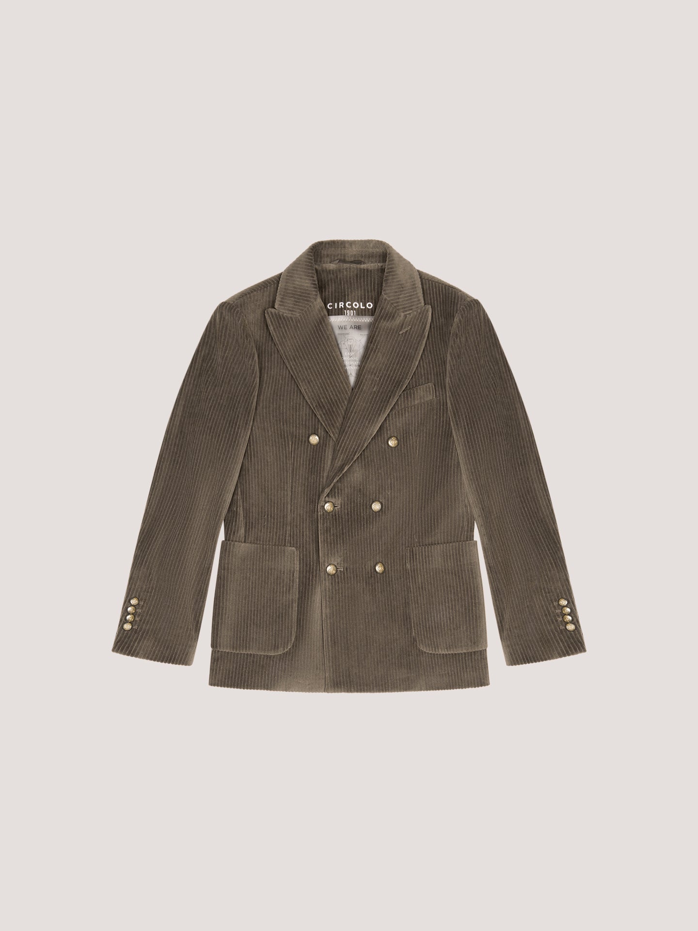 Giacca doppiopetto corduroy