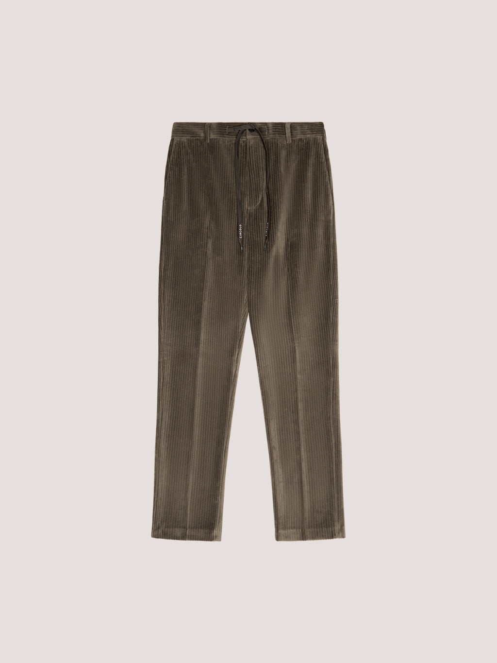 Corduroy coulisse trousers