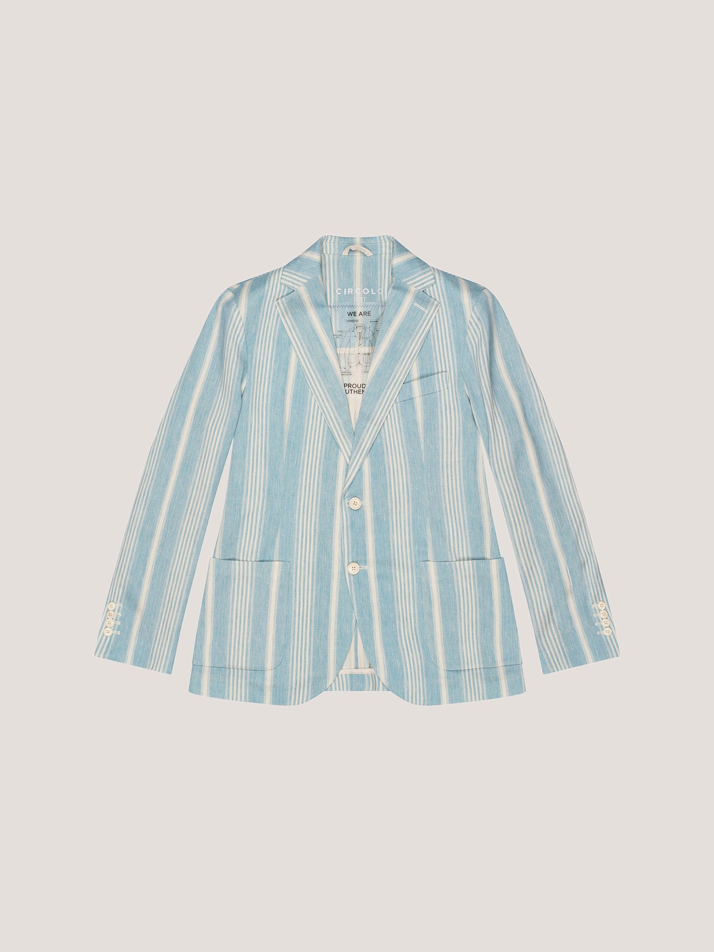 Giacca Linen Striped
