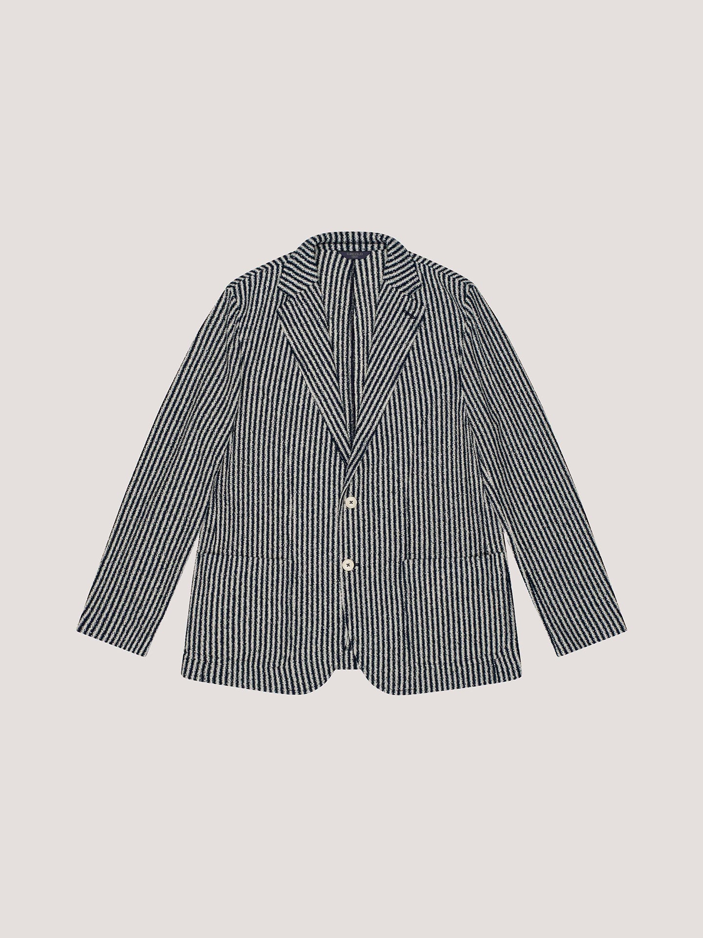 Giacca Striped Bouclé