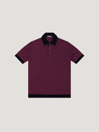 Striped Knitwear Polo Shirt