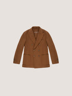 Cashmere touch double-breasted jacket