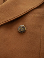 Cashmere touch double-breasted jacket