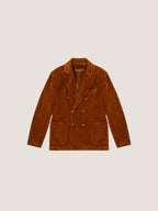 Corduroy double-breasted jacket