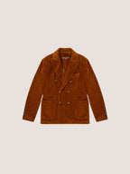Corduroy double-breasted jacket