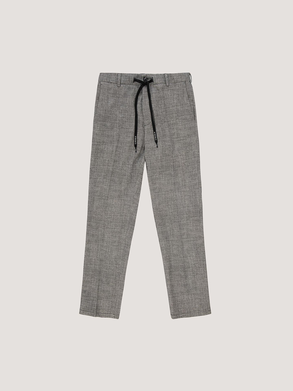 Pantalone coulisse fabric weft