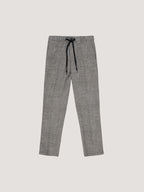 Fabric weft coulisse trousers