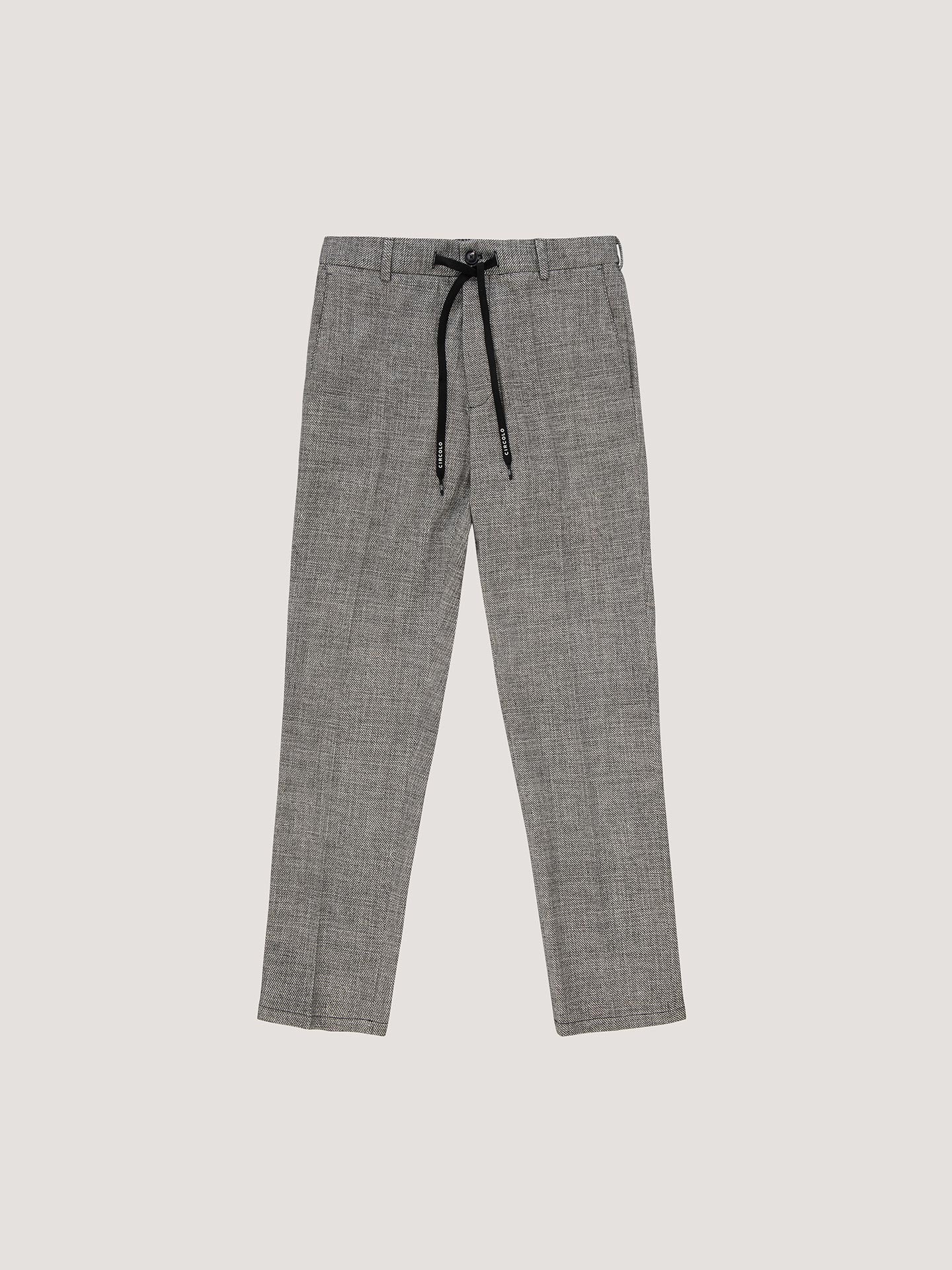 Pantalone coulisse fabric weft