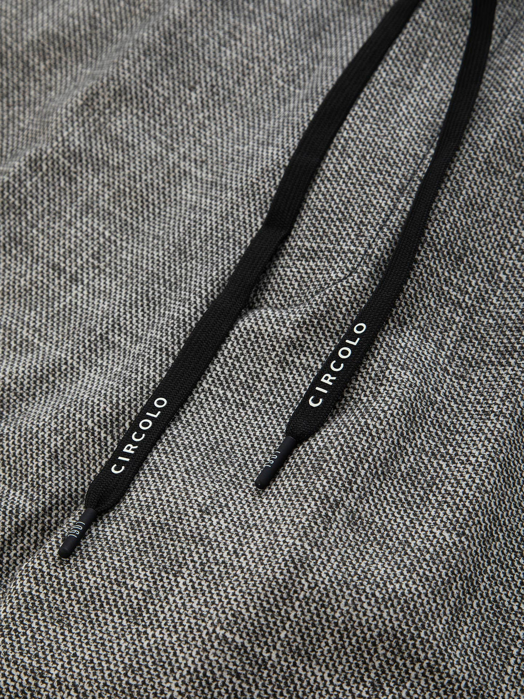 Fabric weft coulisse trousers