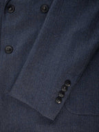 Flannel bistretch double breasted jacket