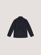 Striped simple jacket double breasted