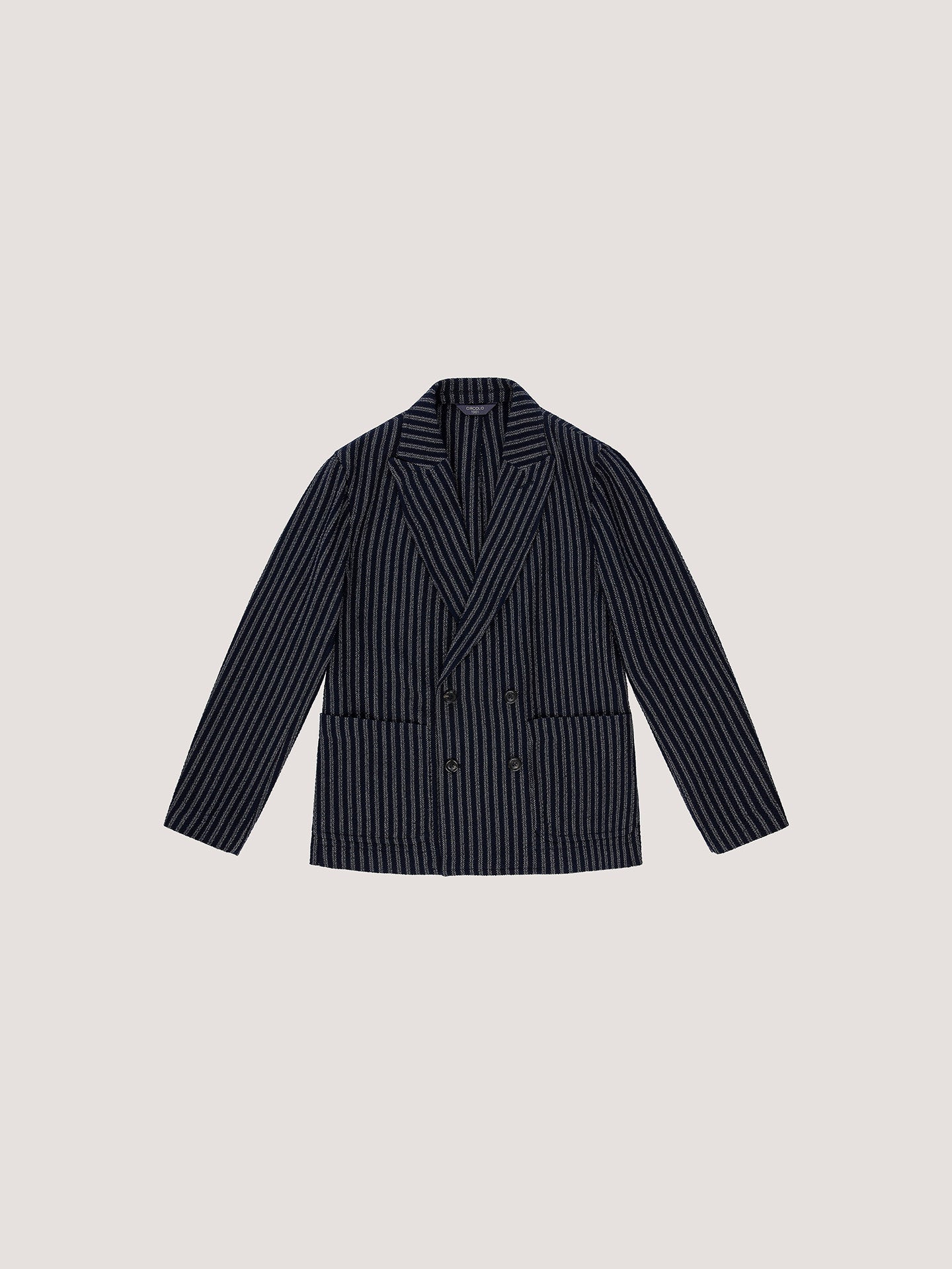 Giacca doppiopetto simple jacket striped