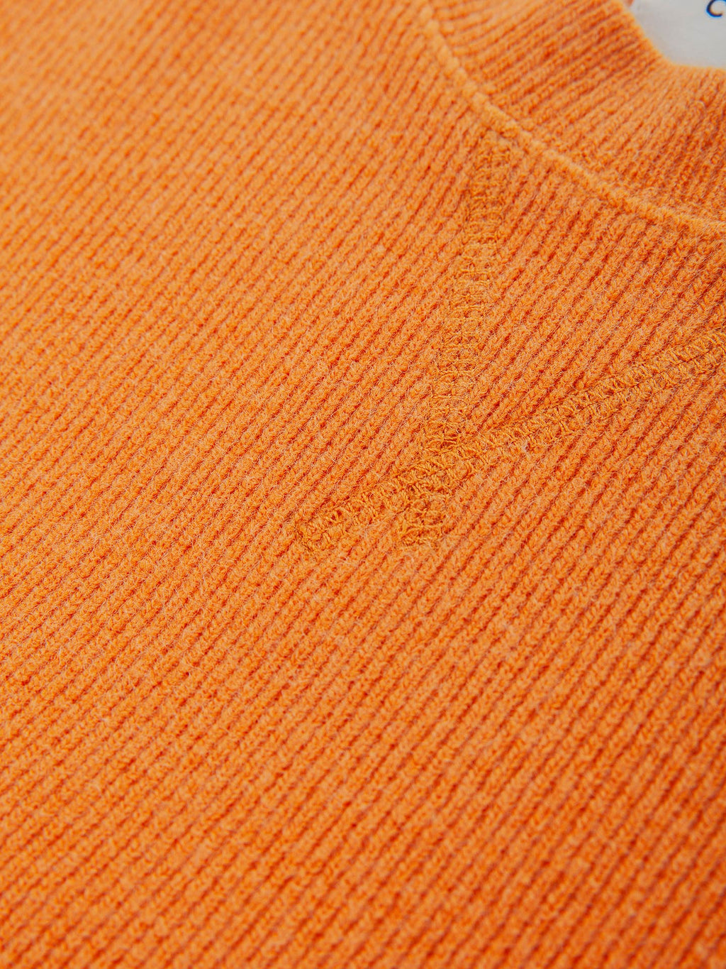 Ribbed crewneck sweatshirt