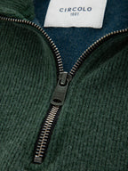 Ribbed turtleneck sweatshirt
