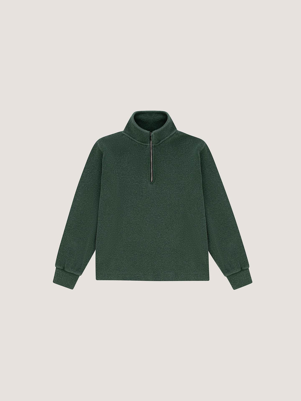 Ribbed turtleneck sweatshirt