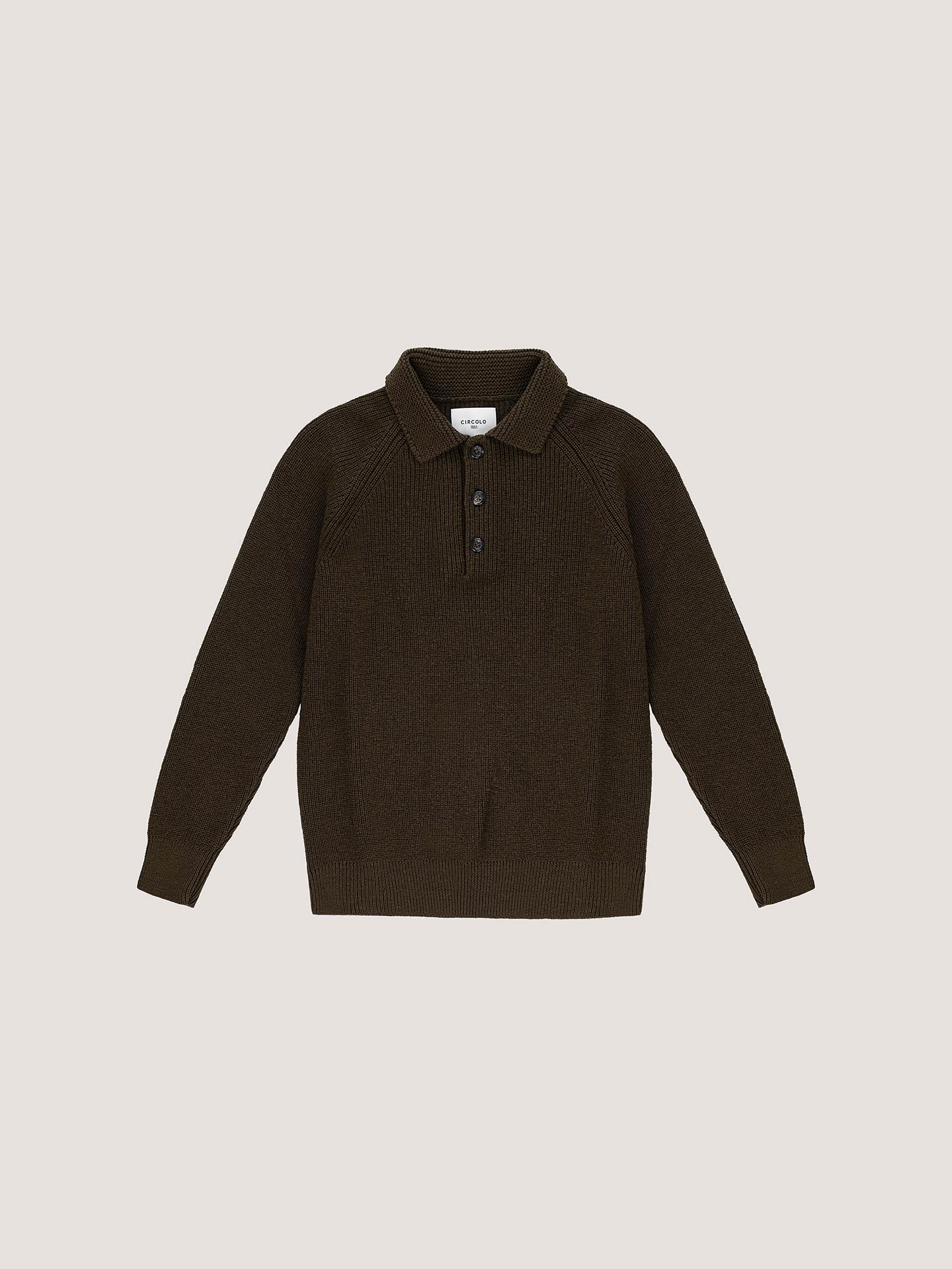 Knitted over polo shirt