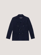 Double-Breasted Jacket in Piqué