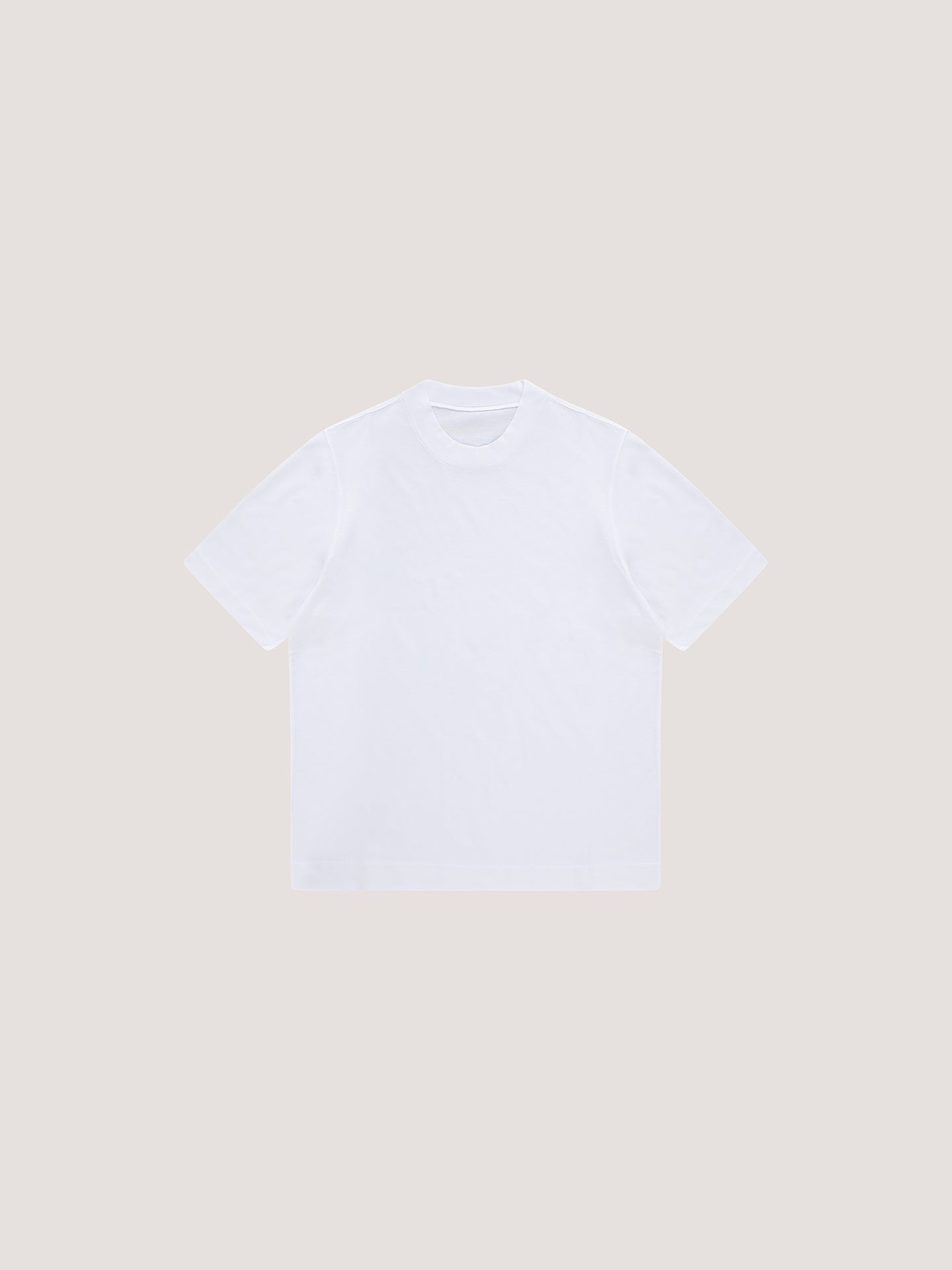 T-Shirt in Jersey High Neck